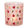 Waxinelichthouder hartjes groot - diverse varianten - ø8.8x10cm 