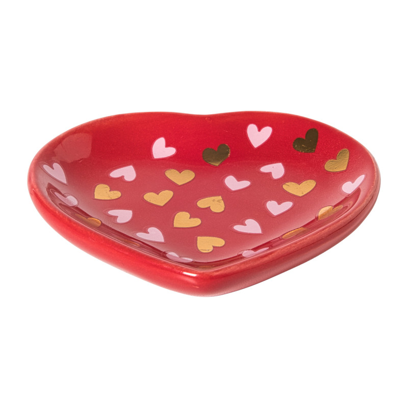 Sieraden schaaltje - multikleur - diverse varianten - 10x10x1.5 cm