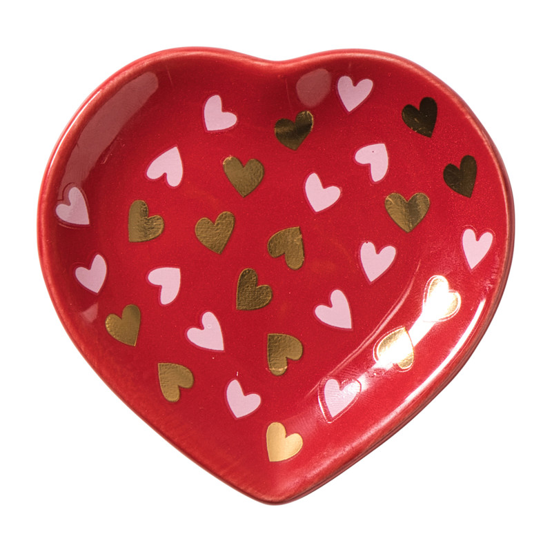 Sieraden schaaltje - multikleur - diverse varianten - 10x10x1.5 cm