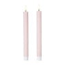 LED kaars hartjes - roze/rood - ø2.2x24 cm