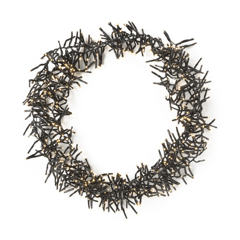 Clusterverlichting LED - warm wit - 576 lampjes - 4 meter 