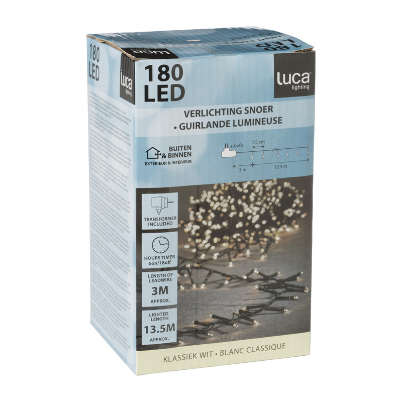 Kerstverlichting - 180 LED lampjes - 13.5 meter