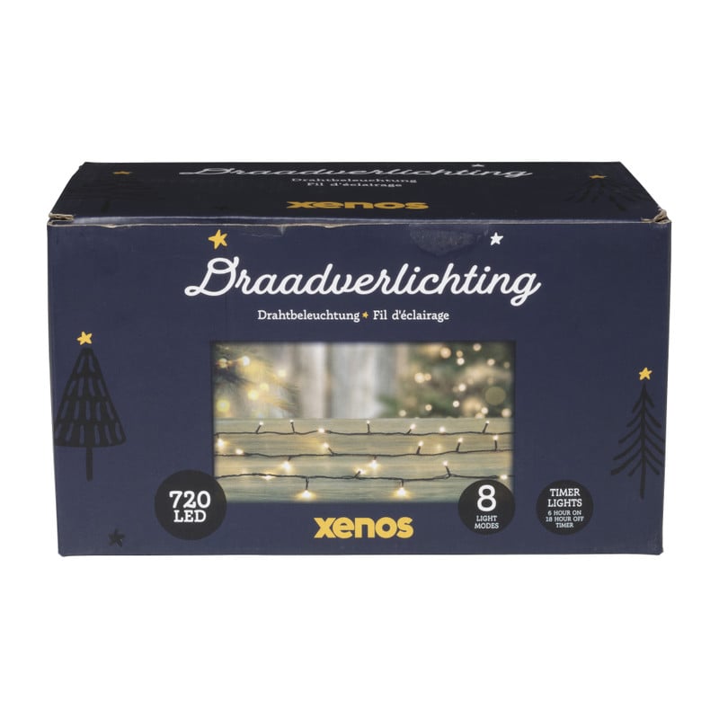Kerstverlichting LED - warm wit - 720 lampjes - 54 meter