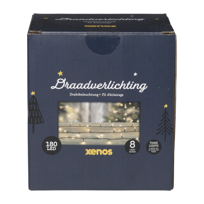 Kerstverlichting LED - warm wit - 180 lampjes - 13.5 meter