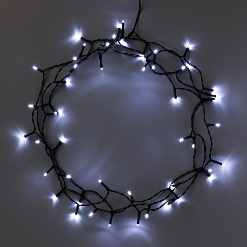 Kerstverlichting LED - klassiek wit - 50 lampjes - 3.7 meter 