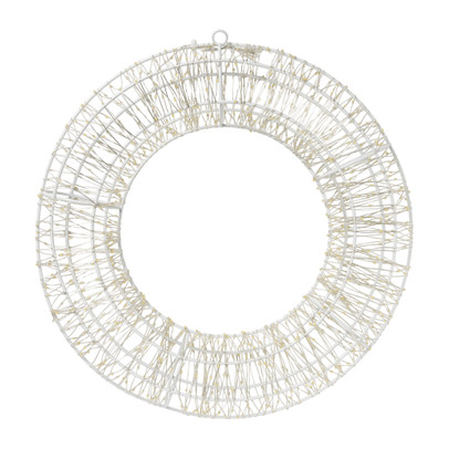 Kerstkrans met LED lampjes - warm wit - ø36 cm