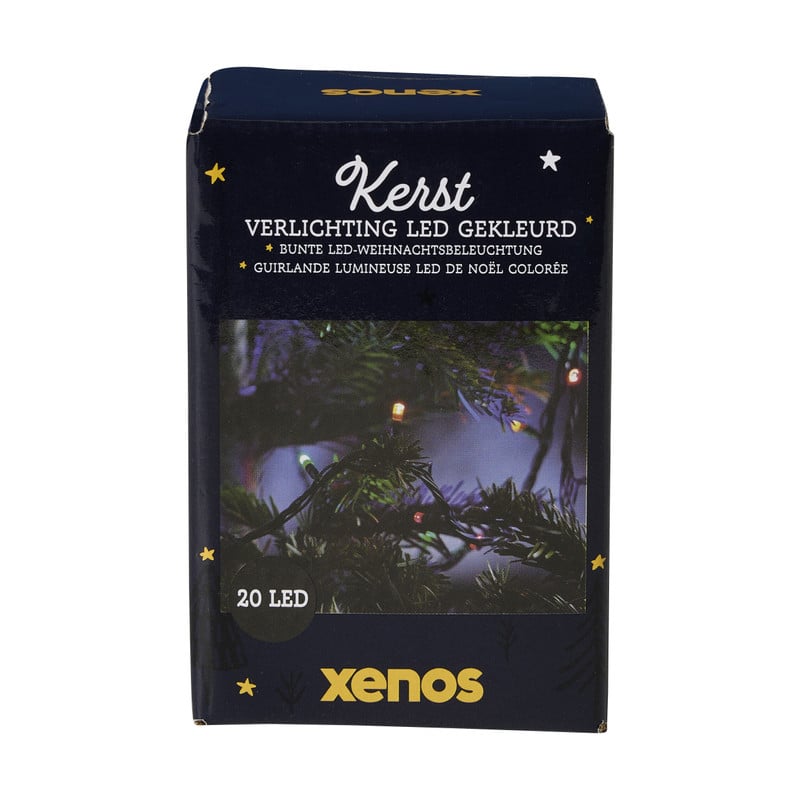 Kerstverlichting led 20 kleur - groen - 125 cm