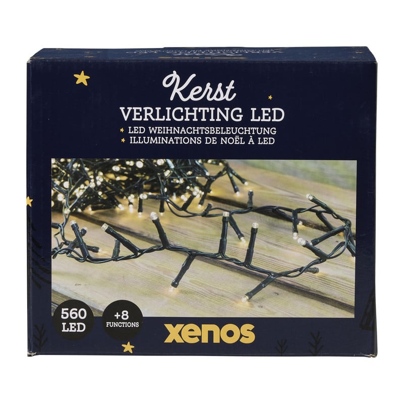 Kerstverlichting led 560 warm - groen - 1620 cm