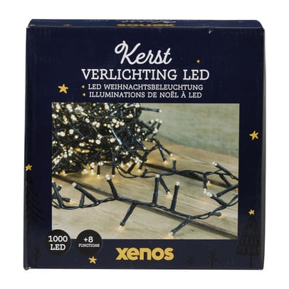 Kerstverlichting led 1000 warm - groen - 2500 cm