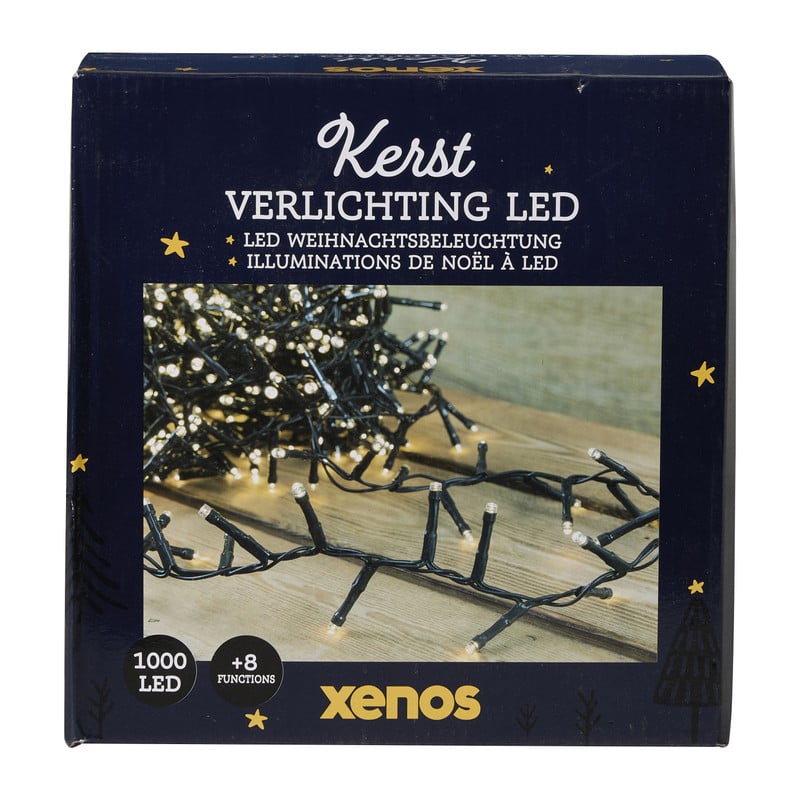 Kerstverlichting led 1000 warm - groen - 2500 cm