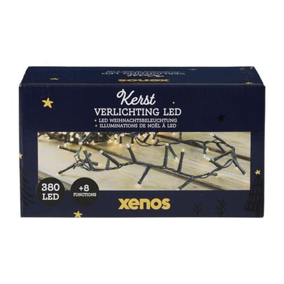 Kerstverlichting led 380 warm - groen - 1260 cm