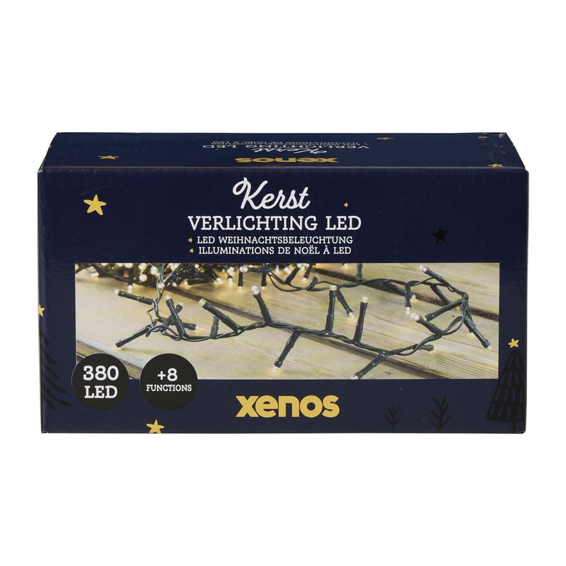 Kerstverlichting led 380 warm - groen - 1260 cm