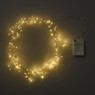 Koperverlichting led 180 warm - zilverkleurig - 230 cm
