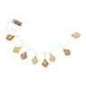 Kerstverlichting diamant - 8 LED - bruin - 135 cm