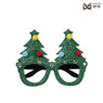 Kerstbril color change led - zilverkleurig - 18x6x15.5 cm