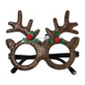 Kerstbril color change led - zilverkleurig - 18x6x15.5 cm
