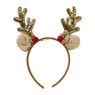Kerstdiadeem color changing - goudkleurig - 20x2x21 cm