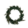 Kerstkrans met LED - groen - ø40x6 cm