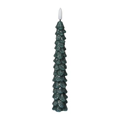 Kerstboom LED dinerkaars - groen - ø5x24.5 cm