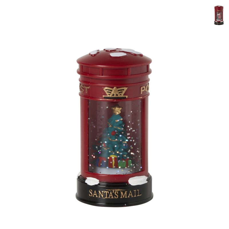Kerst telefooncel - ø6x12 cm - diverse varianten