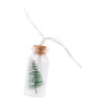 Verlichtingssnoer flesjes met kerstboom - 10 stuks - 165 cm