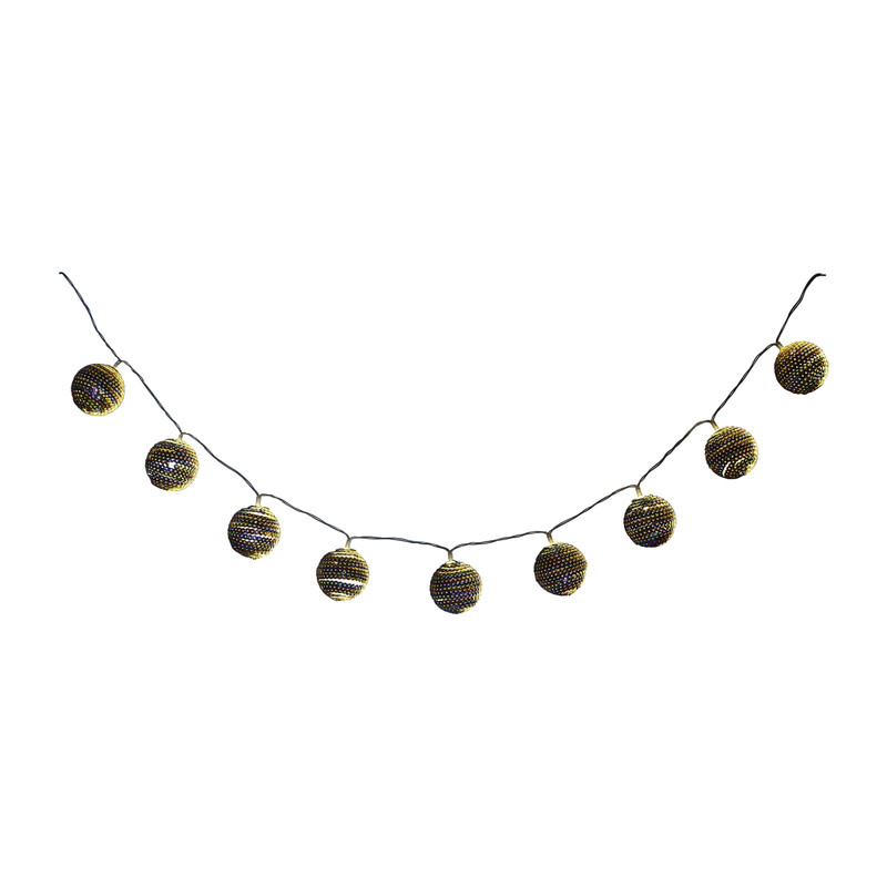 Lichtslinger pailletten - multikleur - 10 lampjes