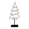 Kerstboom op voet met verlichting - 20x45 cm 
