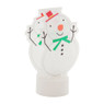 Led theelicht - sneeuwpop - 10 cm