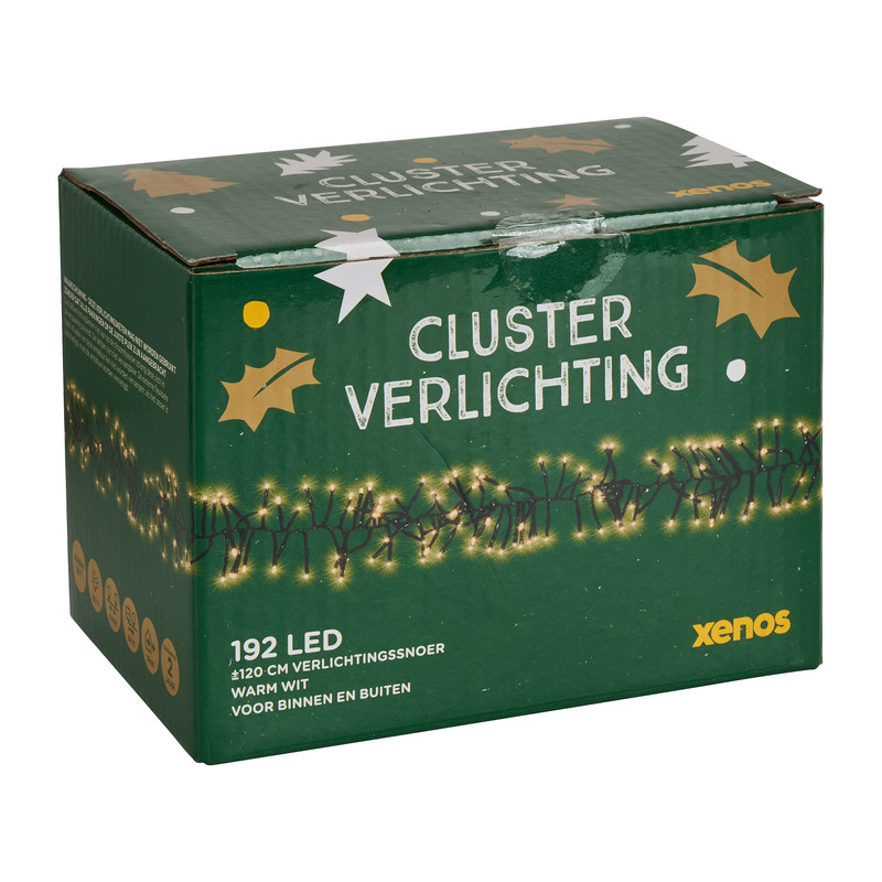 Clusterverlichting - warm wit - 192 LED