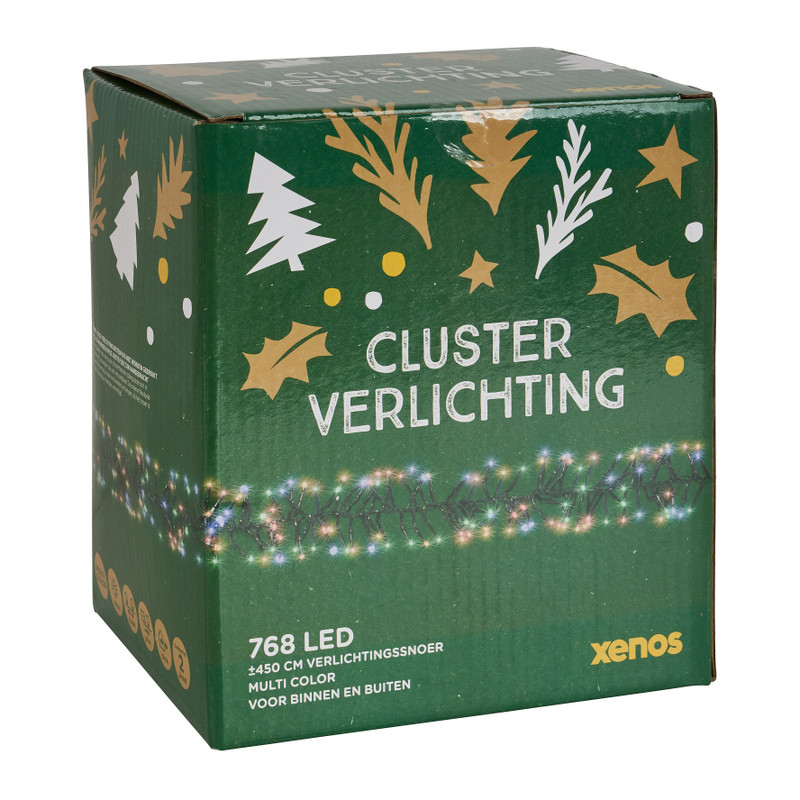 Clusterverlichting - multi kleur - 768 LED