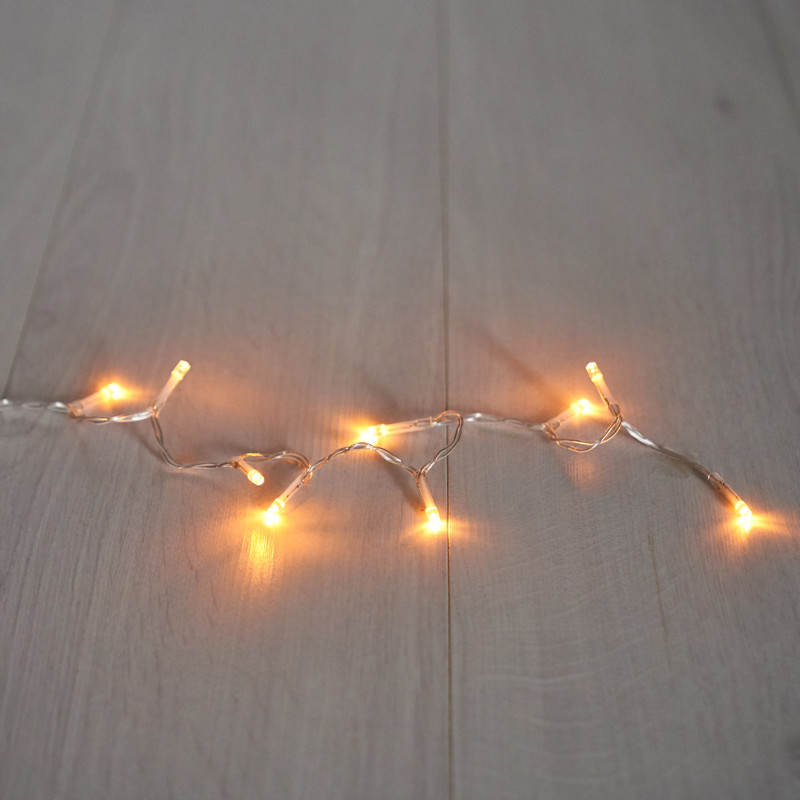 Draadverlichting - 10 led lampjes - warm wit licht