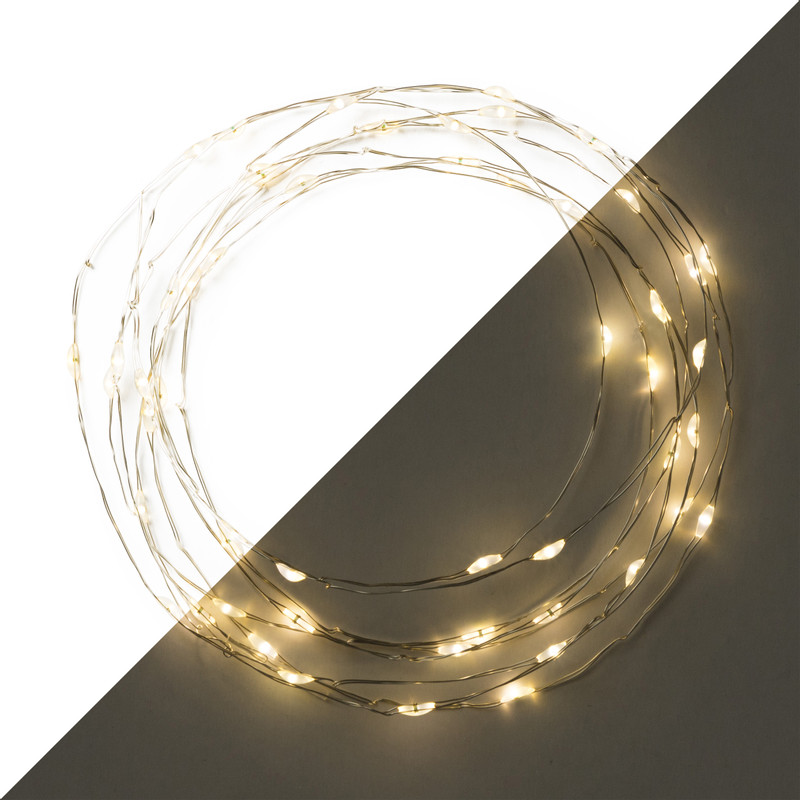 Draadverlichting - warm wit licht - 100 led lampjes - 4,95 meter