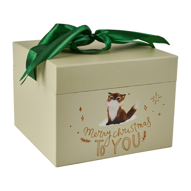 Cadeaudoos merry christmas - 20x20x15 cm 