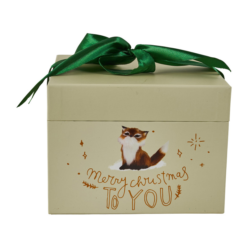 Cadeaudoos merry christmas - 20x20x15 cm 