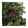 Kersthanger open ster - diverse kleuren - ø12 cm