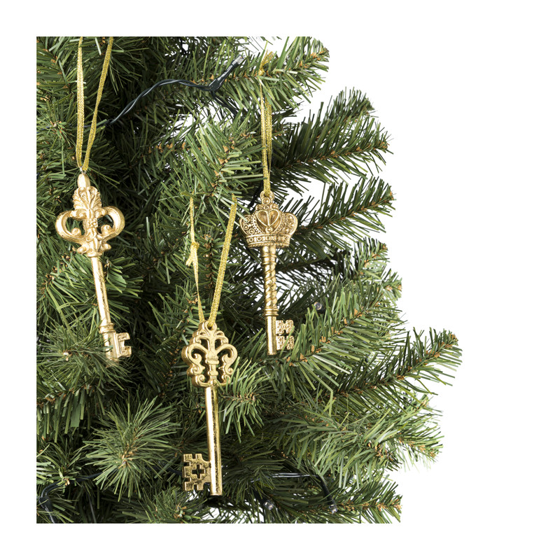Kersthanger gouden sleutel - diverse varianten