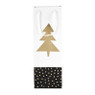 Cadeautas fles - kerstboom - 8.5x35 cm 
