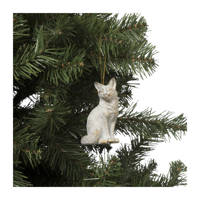 Vos - wit - 4.5x4x8 cm