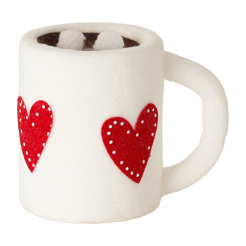 Hanger mok - wit - 7 cm