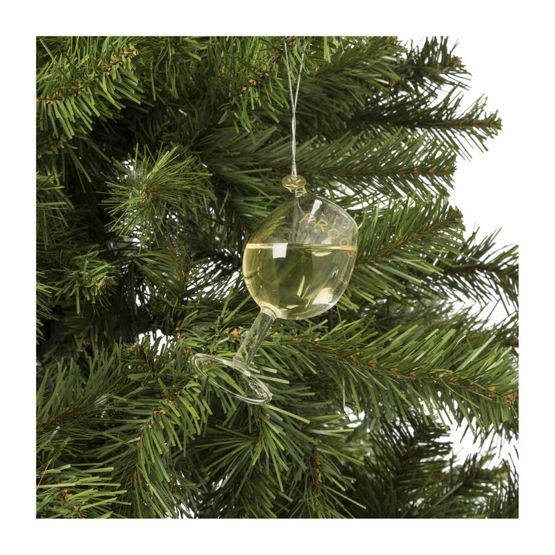 Kersthanger wijnglas -  diverse varianten