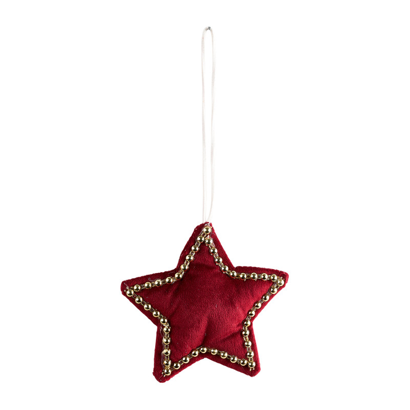 Hanger hart of ster - rood