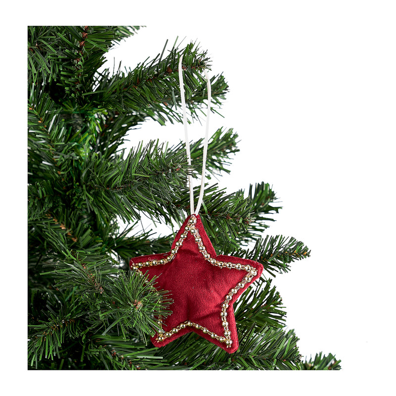 Hanger hart of ster - rood