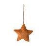 Hanger ster - cognac - 15 cm