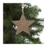 Hanger ster - bruin - 12x12x0.5 cm