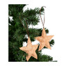 Kersthanger kurk - ster - licht bruin - 2 stuks
