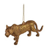 Hanger luipaard - goud - 12 cm