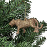 Hanger luipaard - goud - 12 cm