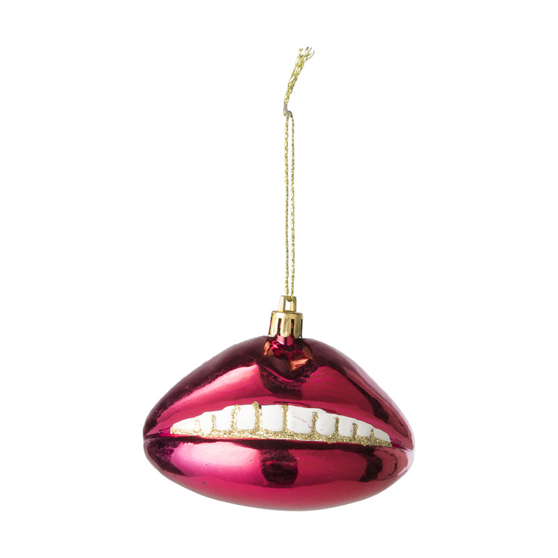 Hanger lips - rood/roze - 6 cm 