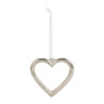 Hanger hart - zilver - 10 cm