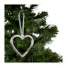 Hanger hart - zilver - 10 cm